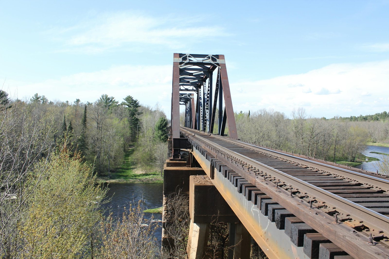 Looking north